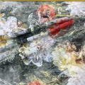 Быстрый сухой мягкий цветочный рисунок полиэфирная ткань